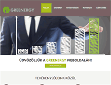Tablet Screenshot of greenergy.hu